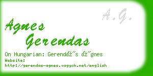 agnes gerendas business card